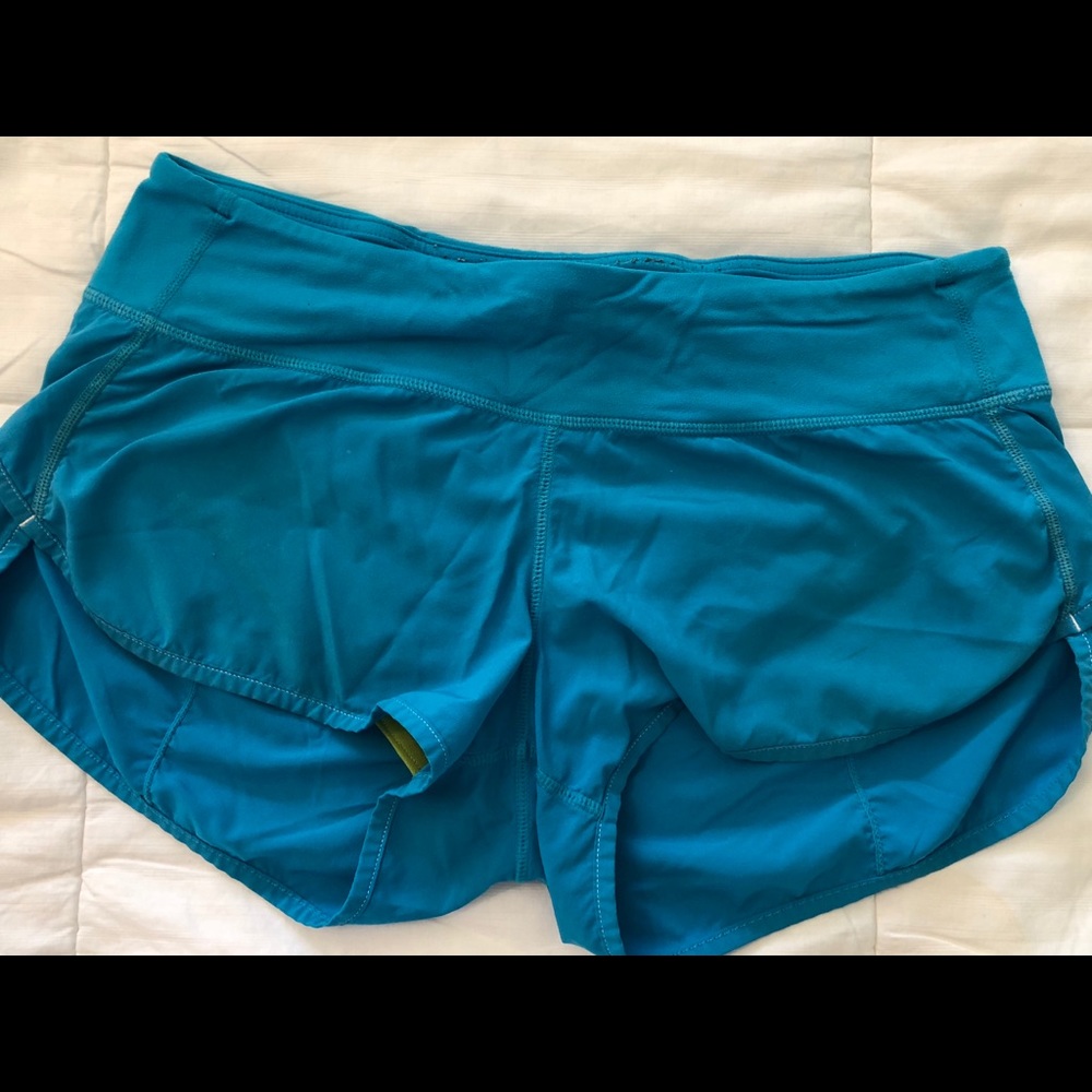 Lululemon Size 6 Blue Running Shorts